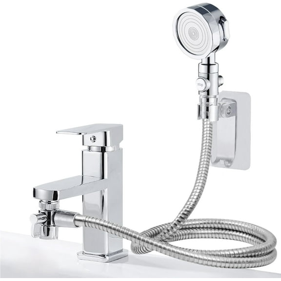 Multi-purpose Sink Faucet Sprayer, Portable Handheld Shower Head For Utility Room, Bathroom, Laundry Tub - Three Spray Modes, Wide Range Of Applications