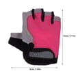 thumbnail image 5 of Milisten 1Pair Pink Half Finger Gloves for Biking Climbing and Outdoor Activities, 5 of 6