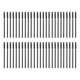 thumbnail image 1 of Ofertas Únicas 50 Pcs Cepillo de Pestañas de Silicona Conveniente para Baño Todo Negro de Plástico Silicona, 1 of 5