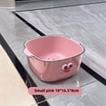 thumbnail image 1 of Cesta de drenaje de dopamina de doble capa, bonita cesta de frutas para el hogar, filtro de agua para limpieza, plato de fruta engrosado dos en uno, cesta para lavar verduras, 1 of 6