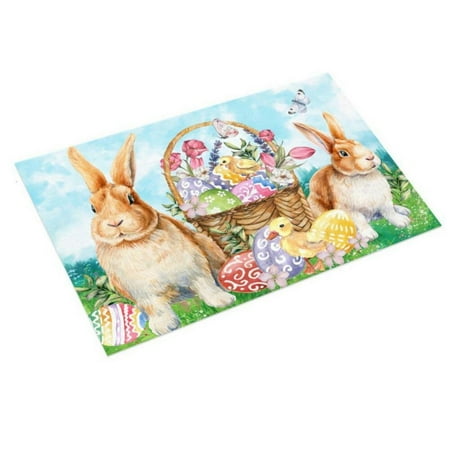 

D8 Easter Floor Mat Gnome Egg Pattern for Living Room Bathtub Kitchen