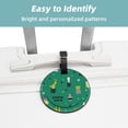 thumbnail image 2 of 2Pcs Leather Round Cactus Cruise Luggage Tag with Privacy Cover and Name ID Tag - Suitable for Travel Handbags Backpacks School Bags Luggage Tags, 2 of 7