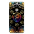 thumbnail image 1 of MUNDAZE LG Aristo 5/Phoenix 5/Risio 4 Shockproof Clear Hybrid Protective Phone Case Mandala Geometry Abstract Dragon Pattern Cover, 1 of 6