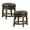 Brown, variant on Lexicon Whitby 18 Inch Dining Height Round Swivel Seat Bar Stool, Brown (2 Pack)