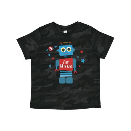 

Inktastic Robot 3rd Birthday Gift Toddler Boy Girl T-Shirt