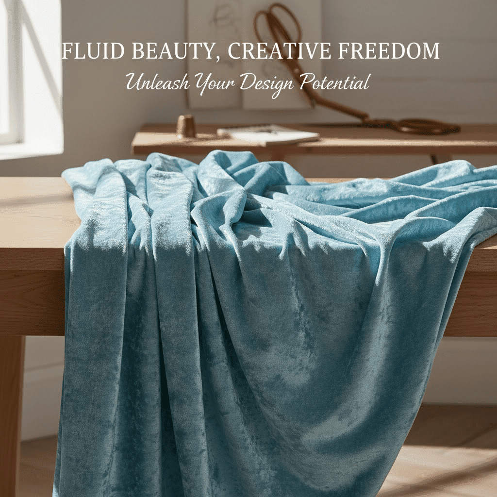 Sedona Designz 100% Panne Velvet Velour Fabric by The Yard – Soft, Stretchable & Medium-Weight for Apparel, Costumes & Home Décor
