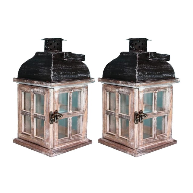 Paquete de 2 Candelabros de Jardín con Linterna de