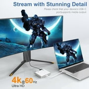 USB C to HDMI Adapter for iPhone 16 15 iPad to TV, Type C Digtial AV HDMI Adapter 4K@60Hz, HDMI Adapter for iPhone to TV for iPhone 15/16 MacBook Pro Air iPad Pro Samsung Galaxy S23/S22