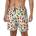 thumbnail image 2 of Haiem Ice Cream Popsicles Mens Swim Trunks with Compression Liner 2 in 1 Swimming Shorts Stretch Swimwear Quick Dry,Board Shorts-Small, 2 of 9