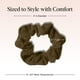 thumbnail image 2 of Kitsch Scrunchies for Women - No Crease Hair Ties for Girls | Scrunchies For All Hair Types and Textures, Perfect for Day or Night | Ideal Gifts for Women - Moss Green, 5 Pcs, 2 of 4