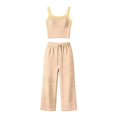 thumbnail image 5 of SJLDQY Pajamas for Women Set Striped Print Camisole Tops and Pants Pjs 2 Piece Set Soft Breathable Loungewear, 5 of 6