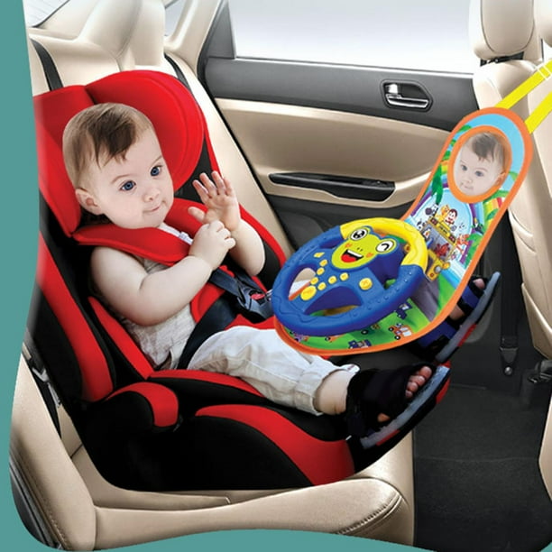 Syrisora Juguete De Asiento Para Coche Con 3 Colgantes Sonoros, Ajustable Y Fácil De Instalar, Ideal Para Bebés De 0 A 12 Meses En Viajes Y Paseos
