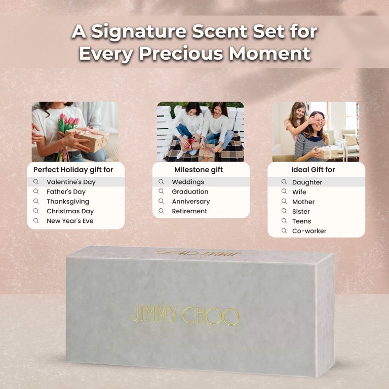 Jimmy Choo Variety Mini Perfume Set, 5 Piece Gift Set for Women