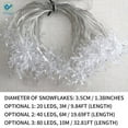 thumbnail image 6 of Deago Christmas Lights Snowflake String Lights 20 Ft 40 LED Fairy Lights Battery Operated Waterproof for Xmas Garden Patio Bedroom Party Decor Indoor Outdoor Celebration Lighting (Warm Color), 6 of 8