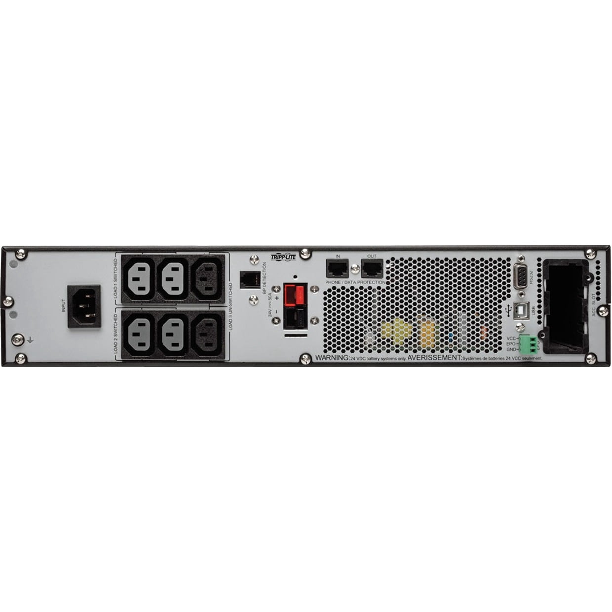 Tripp Lite 208/230V 1000VA 900W Double-Conversion UPS - 6 Outlets, Extended Run, Card Slot, LCD, USB, DB9, 2U