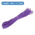 thumbnail image 2 of Uxcell Twisted Cord Trim 11 Yard 0.12 inch 3-Ply Twine Braided Rope Shiny Thread String for Craft Gift Bag Curtain Deep Purple, 2 of 7