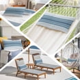thumbnail image 5 of Blue Ombre Stripe Standard Size Pillow Cover, Pillowcase Protectors with Zipper, Breathable Decorative Throw Pillow Case Cover, Farmhouse Striped Gradient Pillow Shams for Couch Sofa 20x26Inch, 5 of 8
