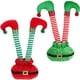 thumbnail image 1 of piezas de piernas de elfo navideñas para decoración de fiestas, adornos de exterior, piernas de elfo de peluche, 1 of 8