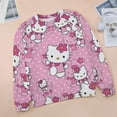 thumbnail image 3 of Hello Kitty Women's Casual Crew Neck Sweatshirt Long Sleeve Pullover Tops, 3 of 8