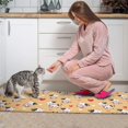 thumbnail image 3 of Orange Cow Heart Pattern Kitchen Rugs Sets Of 2,Anti Fatigue Kitchen Mat Rugs Non Slip Washable,Decorative Kitchen Floor Mats for Kitchen,Sink,Laundry,17"x30"+17"x47", 3 of 7
