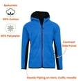 thumbnail image 3 of 3-Pack Men's Polar Fleece Tech Zip Hoodie (S-2XL), 3 of 5