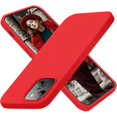 thumbnail image 1 of wonima44 Designed for iPhone 13 Case, Designed for iPhone 14 Case, Silicone Ultra Slim Shockproof Protective Phone Case with [Soft Anti-Scratch Microfiber Lining], 6.1 inch, Red, 1 of 1