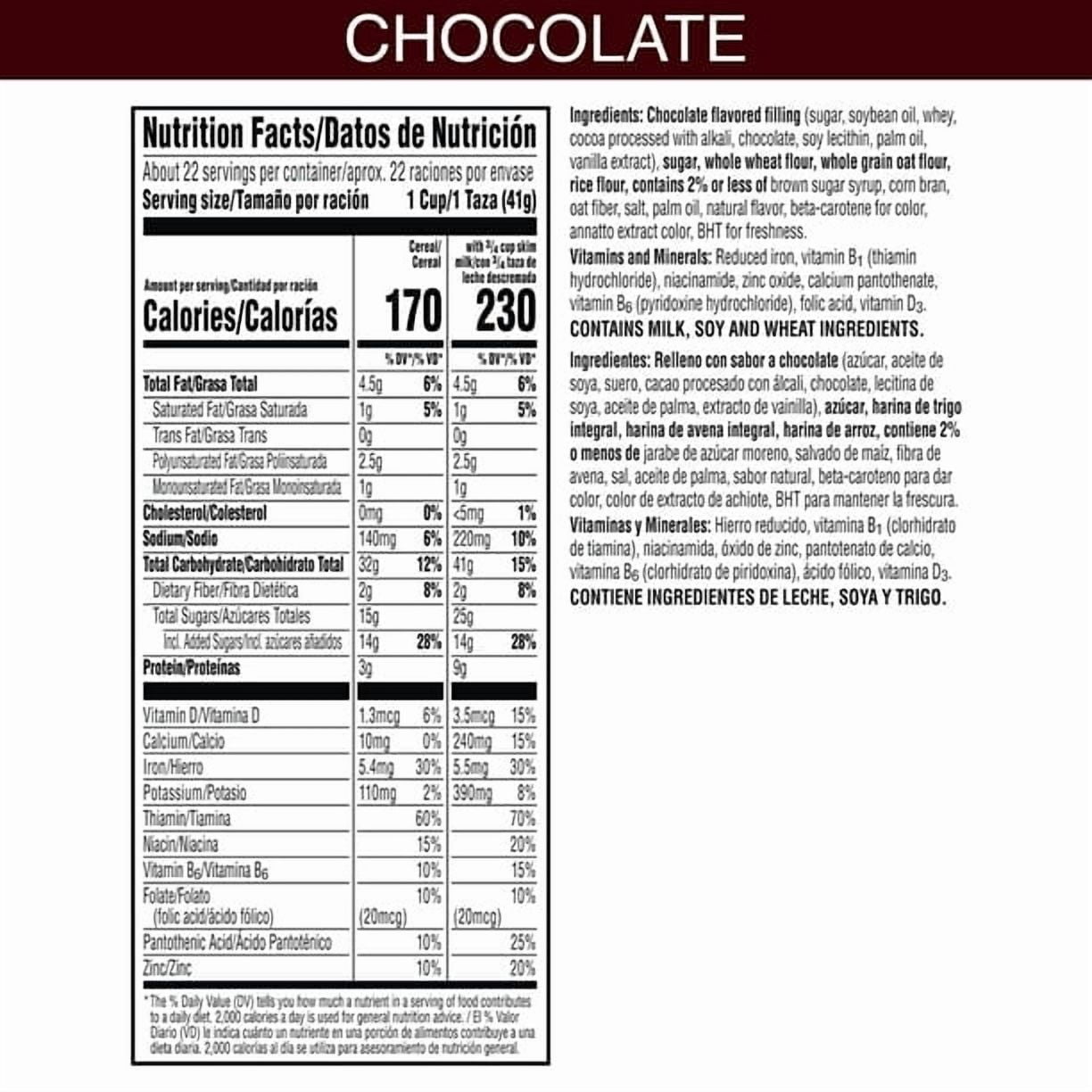 Kellogg's Krave Breakfast Cereal, Kids Cereal, Family Breakfast, Chocolate, 32oz Bag (1 Bag) - Pack of 2