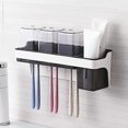 thumbnail image 1 of Toothbrush Holder Wall Mounted Large Capacity Multiple Toothbrush Holder For Bathroom 3 Cups Kids, 1 of 5