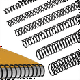 thumbnail image 2 of 120 PCS Spiral Binding Coils Plastic Binder Binding Spirals Rings Multi Size Spiral Binding Wire Combs , 4:1 P, 2 of 6