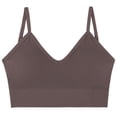 thumbnail image 2 of Lixiuxyad Tank Top Camisole Seamless Deep V Neck Camisole For Stretch Sleeveless Tank Top With Built In Bra Comfortable Everyday Wear,Brown, 2 of 3