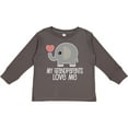 thumbnail image 3 of Inktastic My Grandparents Love Me Baby Clothes Boys or Girls Long Sleeve Toddler T-Shirt, 3 of 5