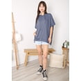 thumbnail image 6 of Fashion Womens Oversized Short Sleeve Hoodie Side Slits Pullover Sweater Top, 6 of 7
