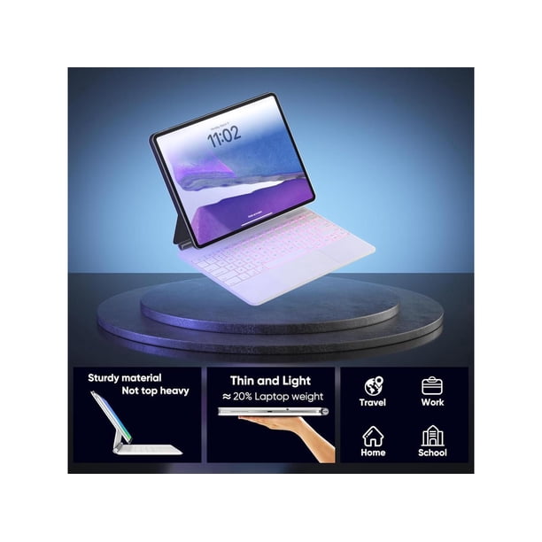 Magic Keyboard Case for iPad Air 13 inch M3 M2 2025 2024, iPad Pro