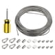 thumbnail image 1 of Kit de cable de alambre Uxcell 1/16", cable de acero inoxidable recubierto de PVC, 33 pies, 1 of 4