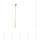 thumbnail image 2 of Injueey Cuchara mezcladora de acero inoxidable con mango largo, reutilizable, para helado, café, cucharas para revolver, tienda de té de la oro Tipo B 10Conjunto, 2 of 6