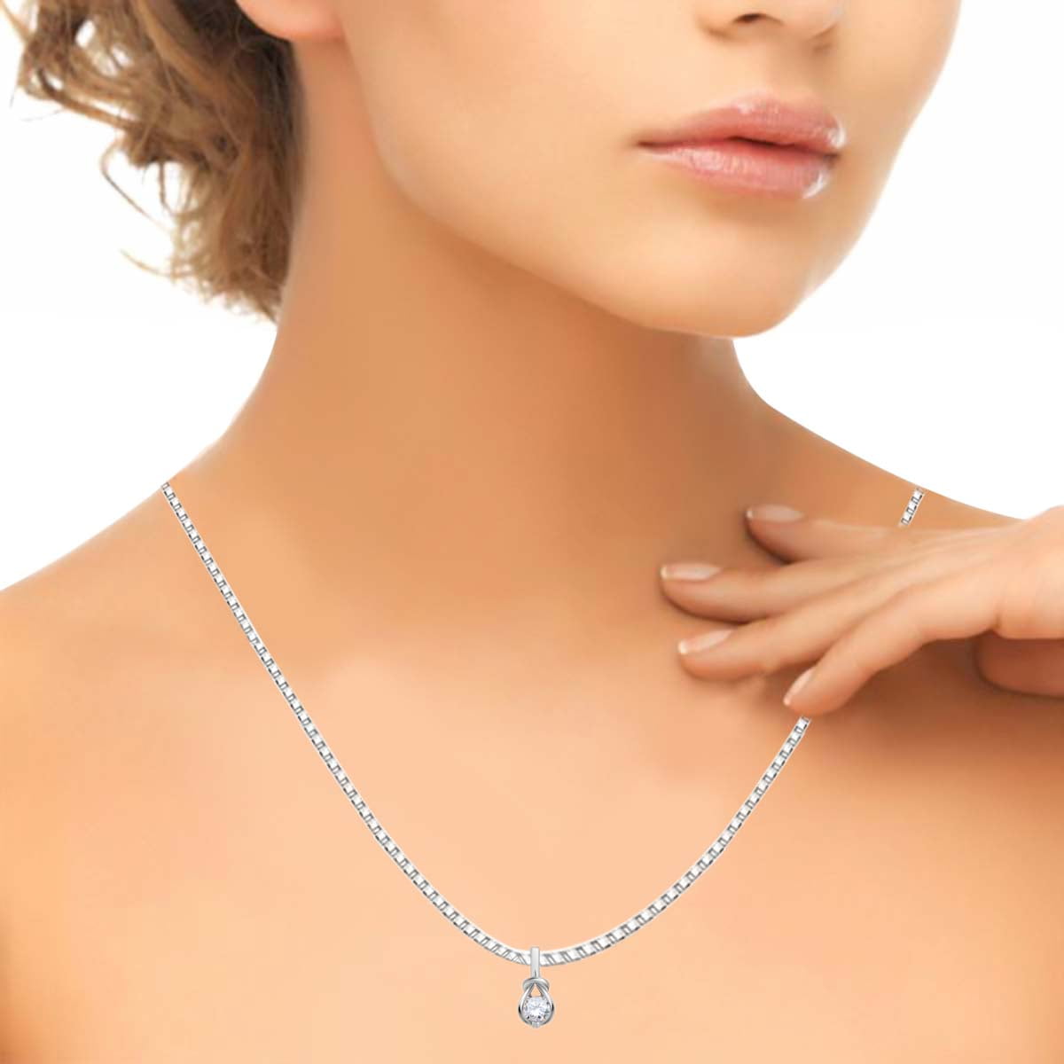 Diamond Necklace 1/4 ct tw 10K White Gold | Jared