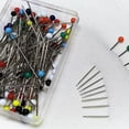 thumbnail image 2 of WASHWEPE 29Set Sewing Project Glass Colorful Head Pins For Jewelry Making And Sewing, 2 of 8