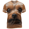 thumbnail image 5 of Lotusprinthandmade Yorkshire Terrier Unisex T-shirt 3D S-5XL Multicolor, 5 of 5