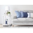 thumbnail image 2 of Kate and Laurel Bellport Coastal Round Wood Side Table, 20 x 20 x 24, White, Chic End Table Accent for Storage and Display, 2 of 2
