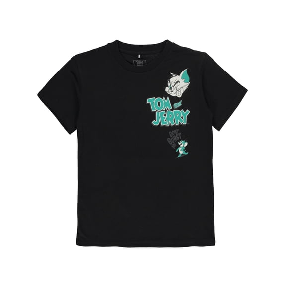 Tom & Jerry Boys' Bubble T-Shirt Color: black Size: 14 - 16