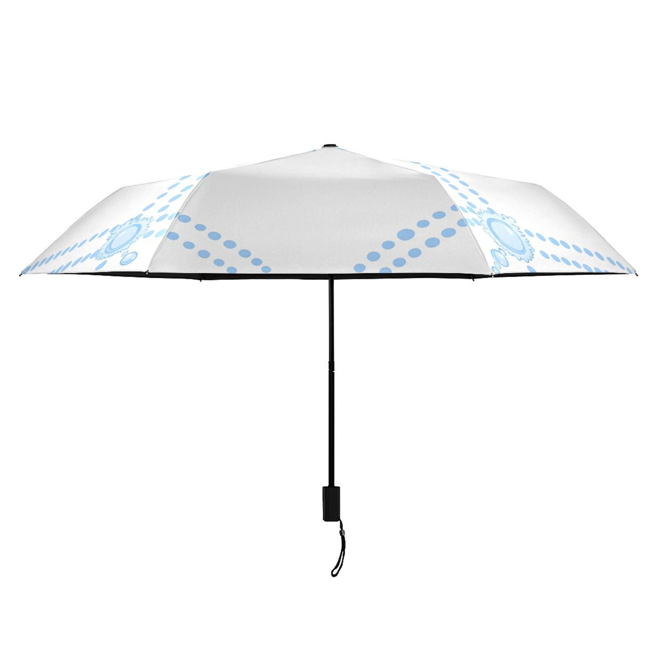 ALAZA Checkered Grid UPF 50+ Compact Folding Umbrella for Rain Travel Umbrella Packable
