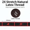 thumbnail image 4 of Fitness Resistance Bands with Handles, Numbered Elastic Pull Band, 8-Loop Design for Progress Tracking, for Yoga, Pilates and Full Body Stretching, 4 of 7