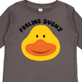 thumbnail image 4 of Inktastic Duck Feeling Ducky Boys or Girls Long Sleeve Toddler T-Shirt, 4 of 5