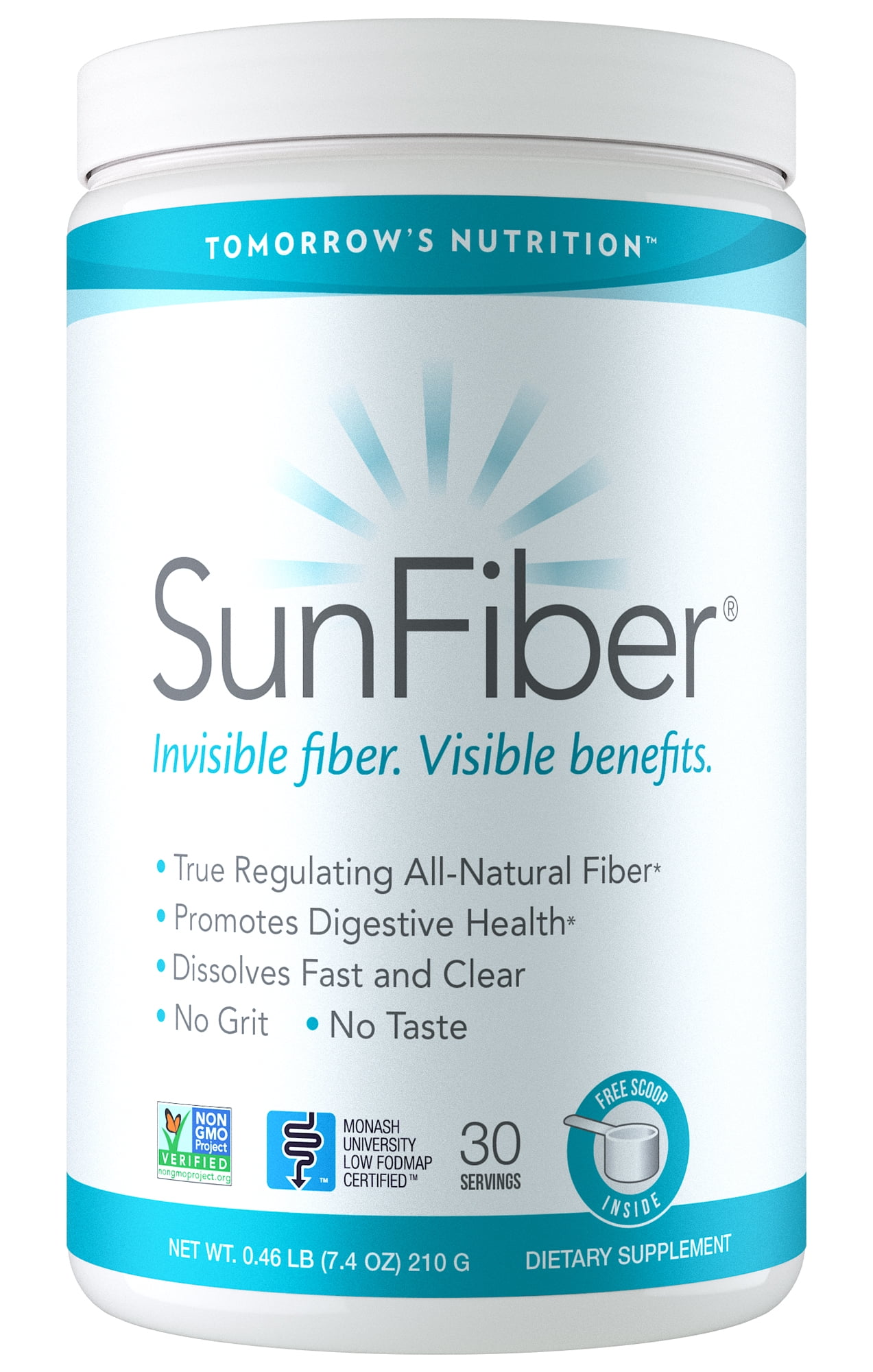 Tomorrows Nutrition, SunFiber, Soluble Prebiotic Fiber Support for 