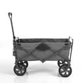 thumbnail image 2 of Mac Sports Collapsible Folding Outdoor Utility Wagon, Heathered Gray, 2 of 5