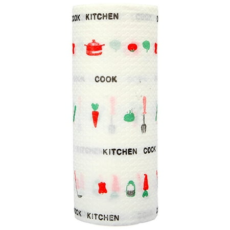 

Vervmczn Cleaning Cloths Non-Woven Fabric Lazy Rags Wet and Dry Washable Disposable Dish Paper Towel Cloth-B