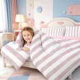 thumbnail image 4 of Erosebridal Aesthetic Abstract Stripes 7-Piece Twin Bedding,Modern Lines Bedding Comforter Set,Pink Reversible, 4 of 7