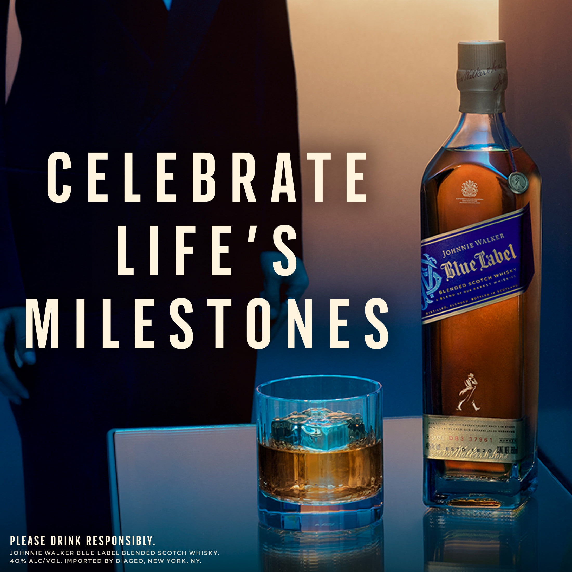 ウイスキー Johnnie Walker Blue Label 40% 700ml Johnnie Walker Blue Label Blended Scotch Whisky, 750 mL, 40% ABV