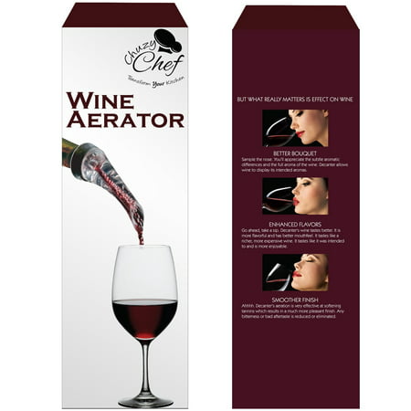 Premium Wine Aerator Decanter, Bar Equipment for Whiskey & Wine, Aerating Wine Pourer, By Chuzy
