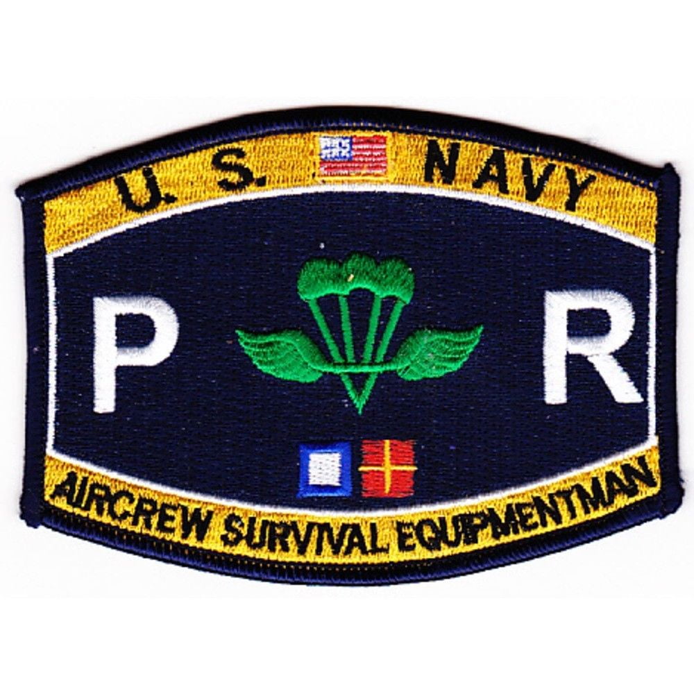 USN NAVY PR PARACHUTE RIGGER AIRCREW SURVIVAL EQUIPMENT MAN MOS RATING